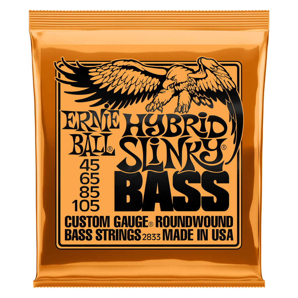 Ernie Ball Hybrid Slinky Nickel Wound Electric Bass Strings - 45-105 Gauge