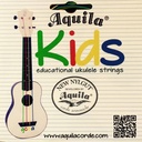 Aquila 138U Kids Colored Nylgut Soprano Ukulele Strings, Regular Tuning