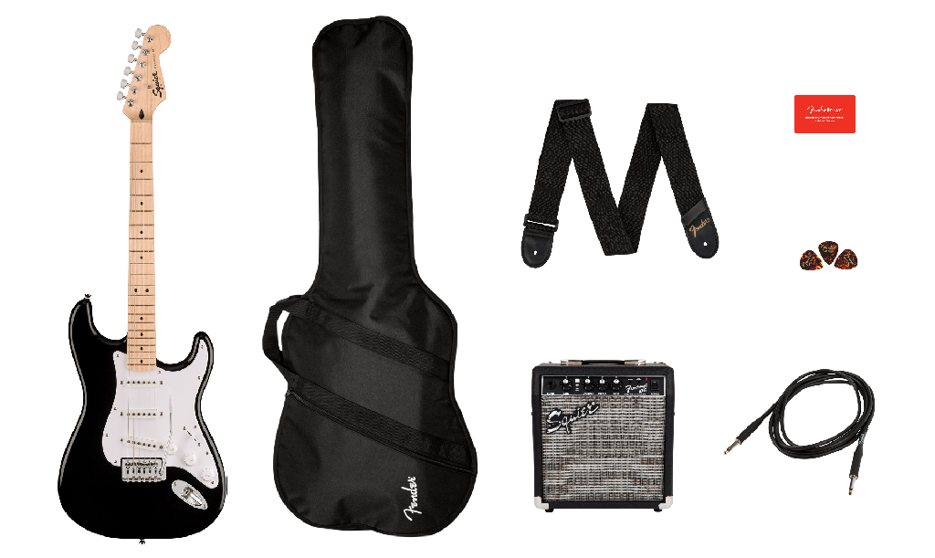 Squier Sonic® Stratocaster® Pack, Black