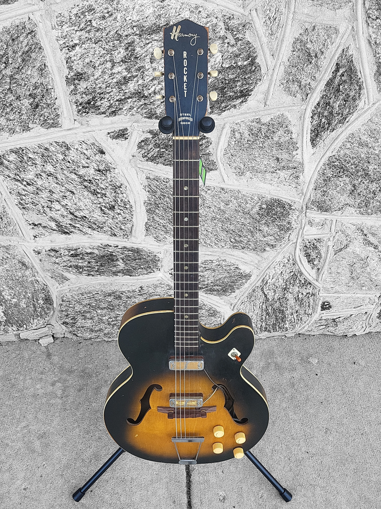 Early 1960's Harmony H54 Rocket II Hollowbody Guitar