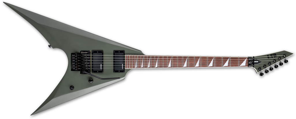 ESP Ltd Arrow-200 FR Electric Guitar, Military Green Satin