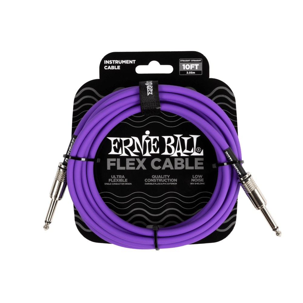 Ernie Ball P06415 Flex Cable, Purple, 10ft