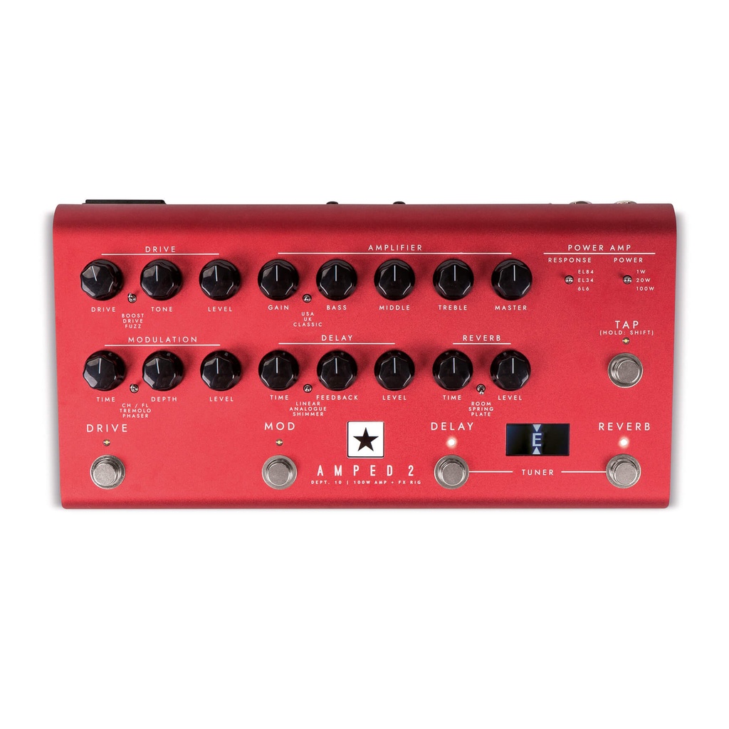 [AMPED2] Blackstar Dept. 10 AMPED 2 100-Watt Guitar Amp Pedal with Effects
