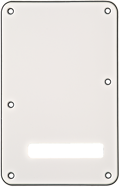 [0991321000] Fender Backplate, Stratocaster®, White (W/B/W), 3-Ply