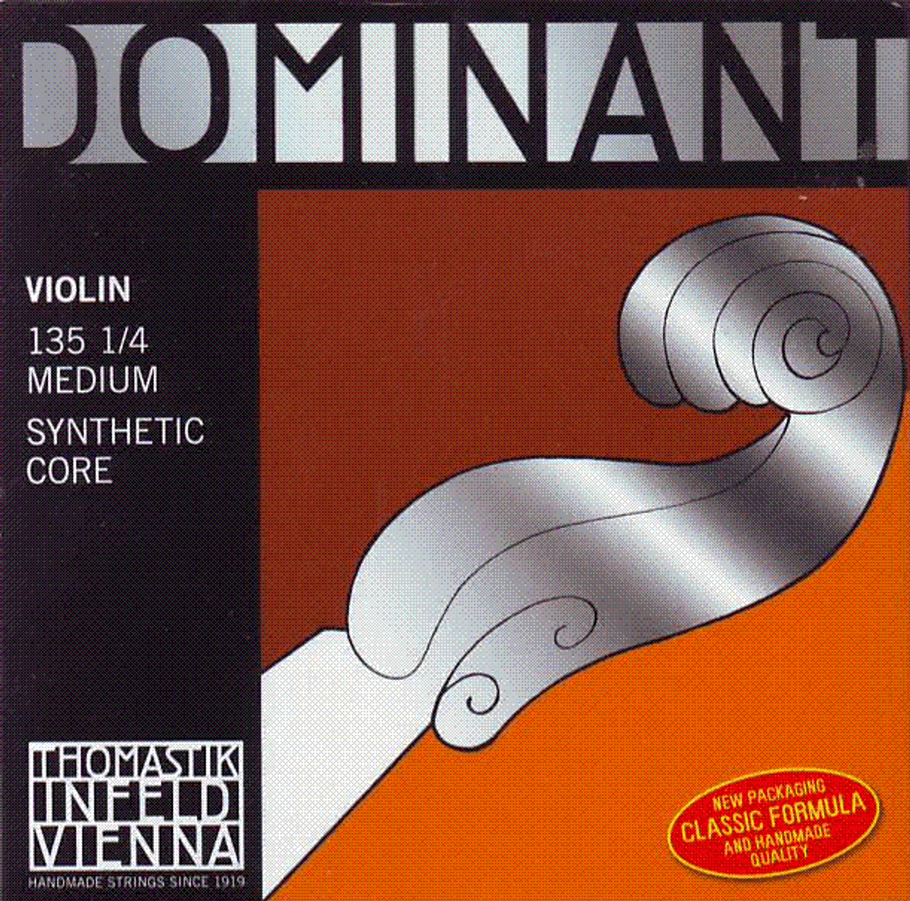 Thomastik-Infeld 135 Dominant Violin String Set - 1/4 Size with Aluminum Wound Ball-end E