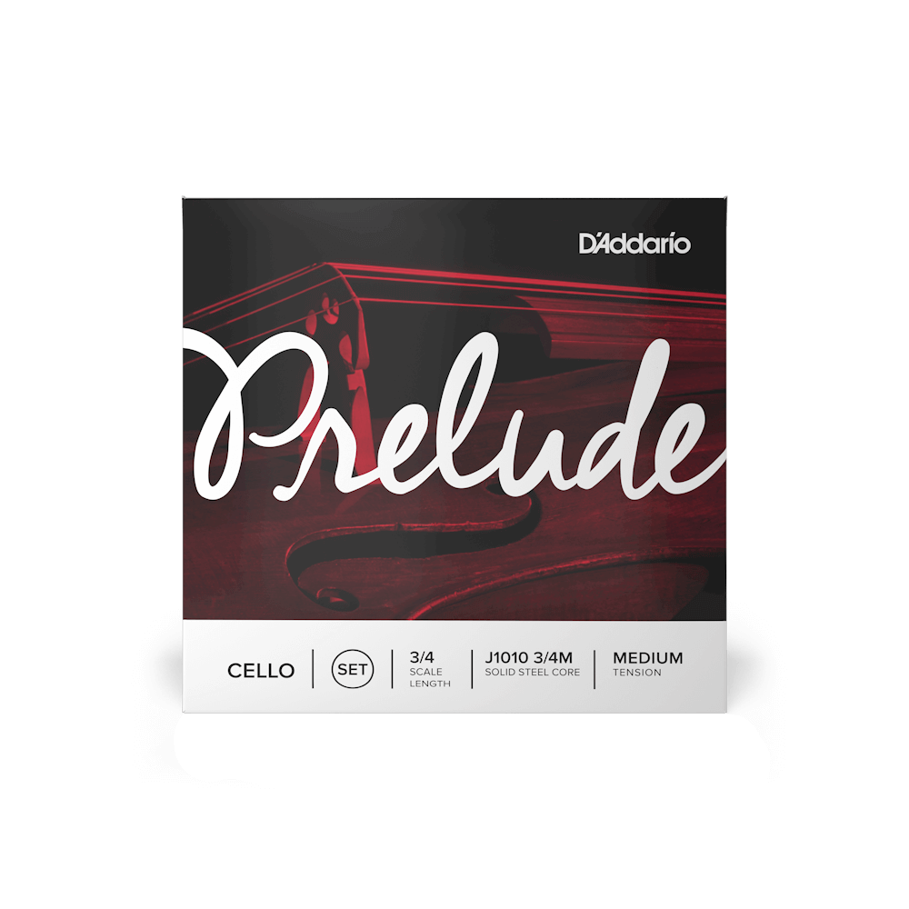 D'Addario Prelude Cello Single A String, 3/4 Scale, Medium Tension