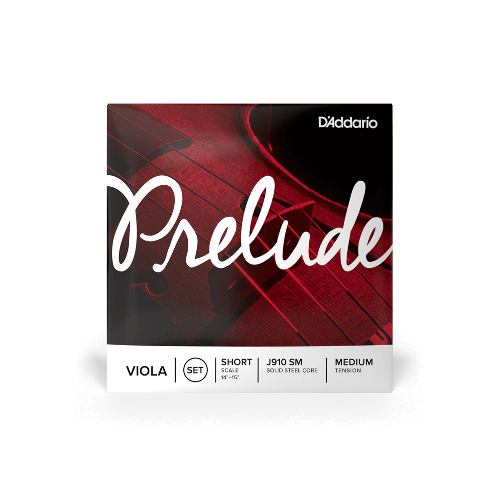 D'Addario Prelude Viola String Set, Short Scale, Medium Tension