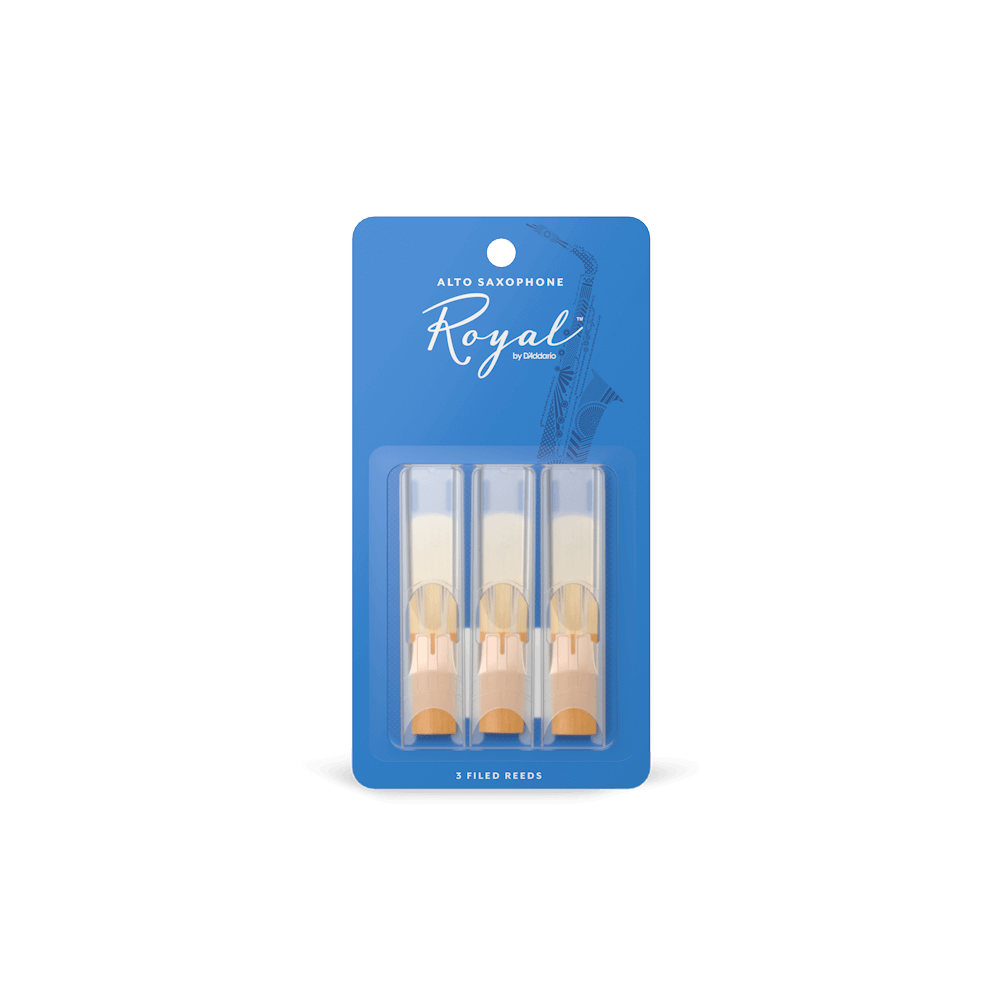 Royal by D'Addario Alto Sax Reeds, Strength 2, 3-pack