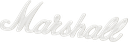 Marshall White Script Logo, 6"