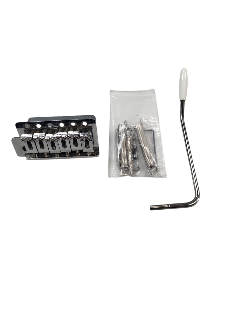 Fender Lefty Stratocaster Bridge, Chrome, 6-screw
