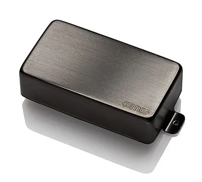 [4088] EMG 81 Metal Works Active Ceramic Bridge Humbucker Guitar Pickup, Brushed Black Chrome