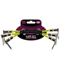 Ernie Ball 6" Angle / Angle Patch Cable 3-Pack - Black