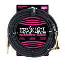 Ernie Ball 25' Braided Straight / Angle Instrument Cable - Black  