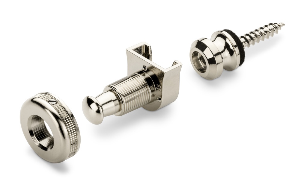 [14010101] Schaller S-Locks Strap Retainers, Pair, Nickel
