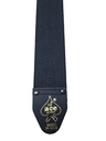 D'Andrea Ace Embossed Guitar Strap, Black