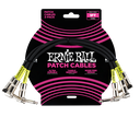 Ernie Ball 1' Angle / Angle Patch Cable 3-Pack - Black  