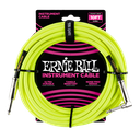 Ernie Ball 10' Braided Straight / Angle Instrument Cable Neon - Yellow
