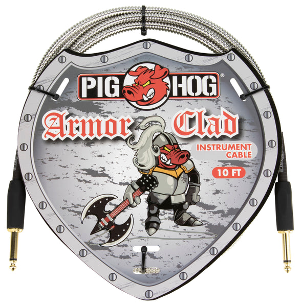 Pig Hog Armor Clad Instrument Cable, 10ft
