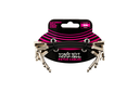 Ernie Ball 3" Flat Ribbon Patch Cable 3-Pack - Black