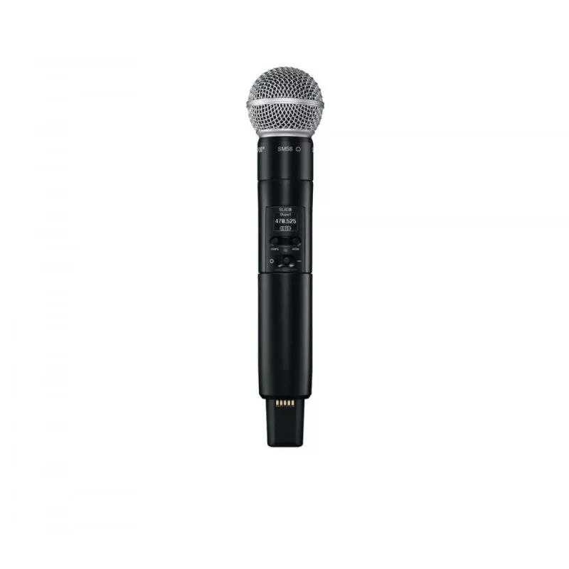 [SLXD2/SM58=-H55] Shure SLXD2 Wireless Handheld Microphone Transmitter w/ SM58 Capsule - H55 Band