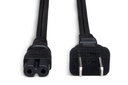 Hosa PWP-426 Power Cord, IEC C7 To NEMA 1-15P, 8 ft