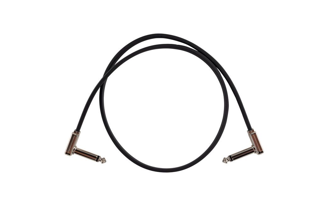 Ernie Ball 24” Single Flat Ribbon Patch Cable - Black