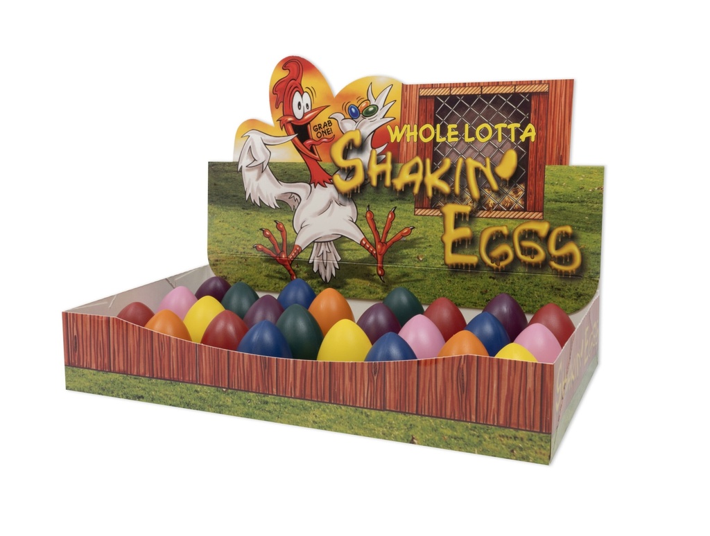 Trophy Shakin' Eggs, Assorted Colors (Sold Individualy)