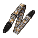 Levy's M8HT Hootenanny Jaquard Guitar Strap, Yellow & White
