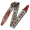 Levy's MSSN80 2" Tribal Rhythms Poly Guitar Strap, Tan Arrow