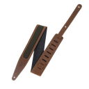 Levy's M317TRI Voyager Pro Crazy Horse Leather Guitar Strap, Brown & Green