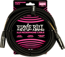 Ernie Ball 20' Braided XLR Microphone Cable, Black