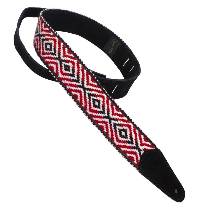 Henry Heller 2" Peruvian Strap, Red/White/Black