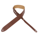 Levy's M12 Lead Leather Series 2" Guitar Strap, Brown