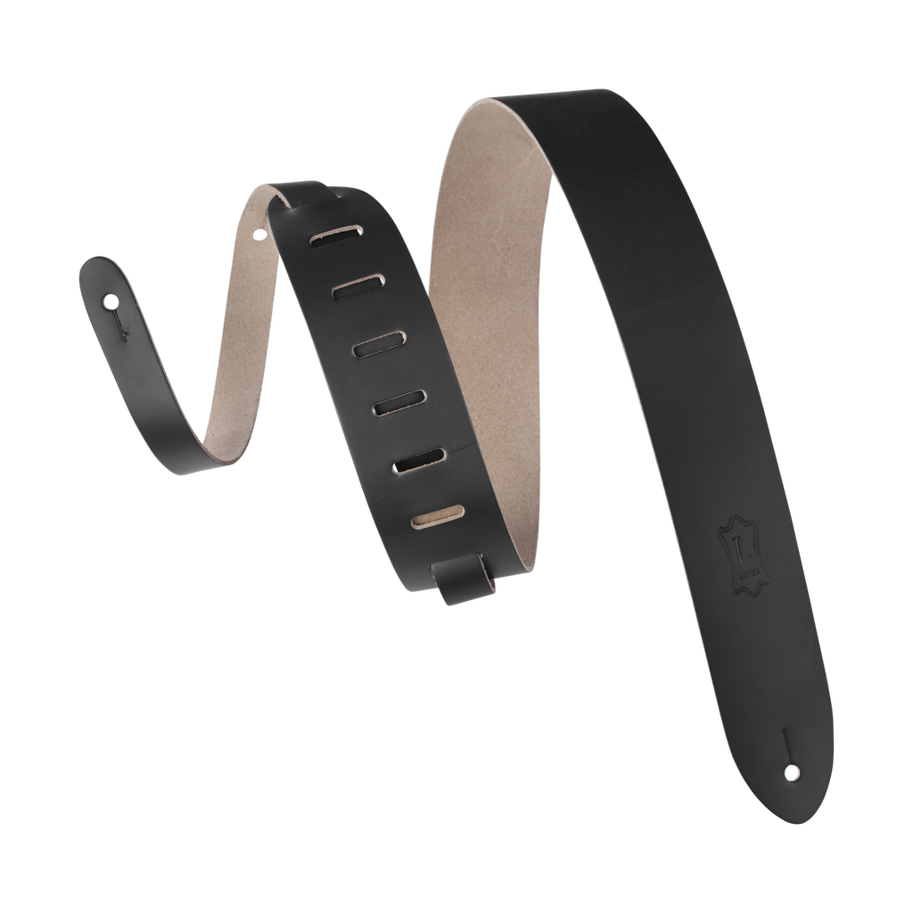 Levy's M12 Lead Leather Series 2" Guitar Strap, Black