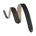 Levy's M12 Lead Leather Series 2" Guitar Strap, Black