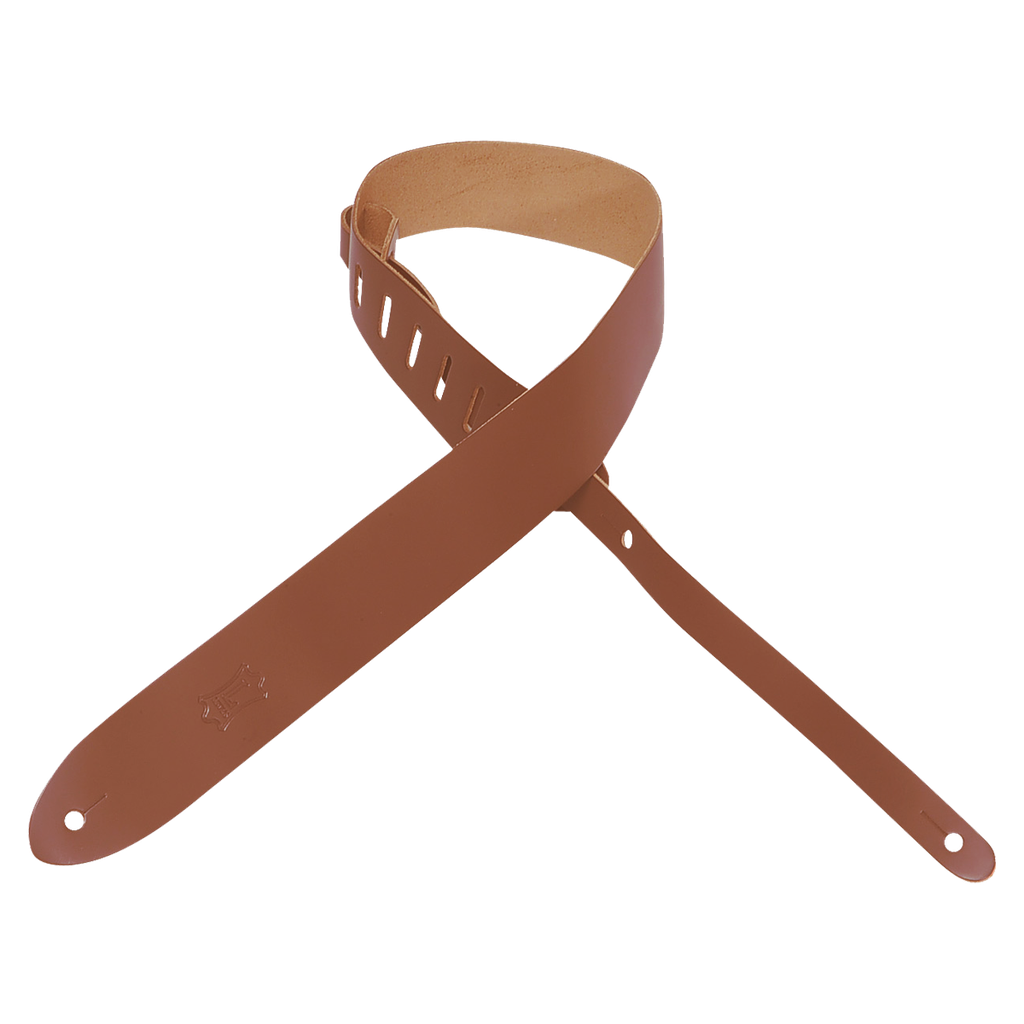 [M12-WAL] Levy's M12 Lead Leather Series 2" Guitar Strap, Walnut