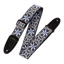 Levy's M8HT 2" Hootenany Guitar Strap, Blue & White Floral
