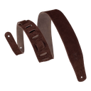 Levy's MS26 2.5" Wide Suede Guitar Strap, Brown