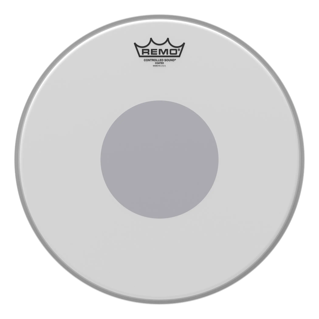 Remo CS-0114-10 Controlled Sound Coated Black Dot Drum Head, 14" 