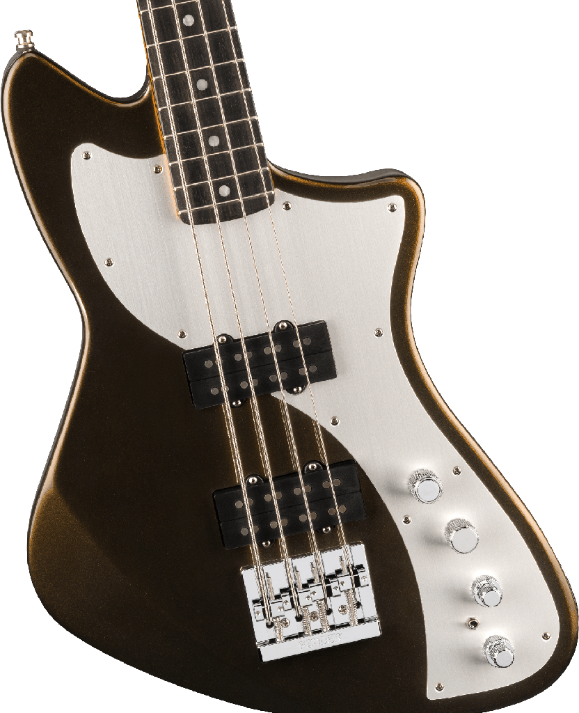 [199131790] Fender American Ultra II Meteora® Bass, Ebony Fingerboard, Texas Tea