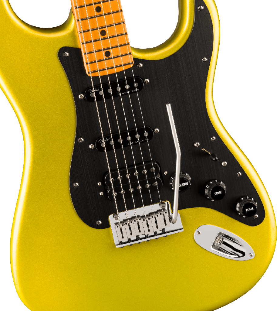 [119152733] Fender American Ultra II Stratocaster® HSS, Maple Fingerboard, Solar Flare