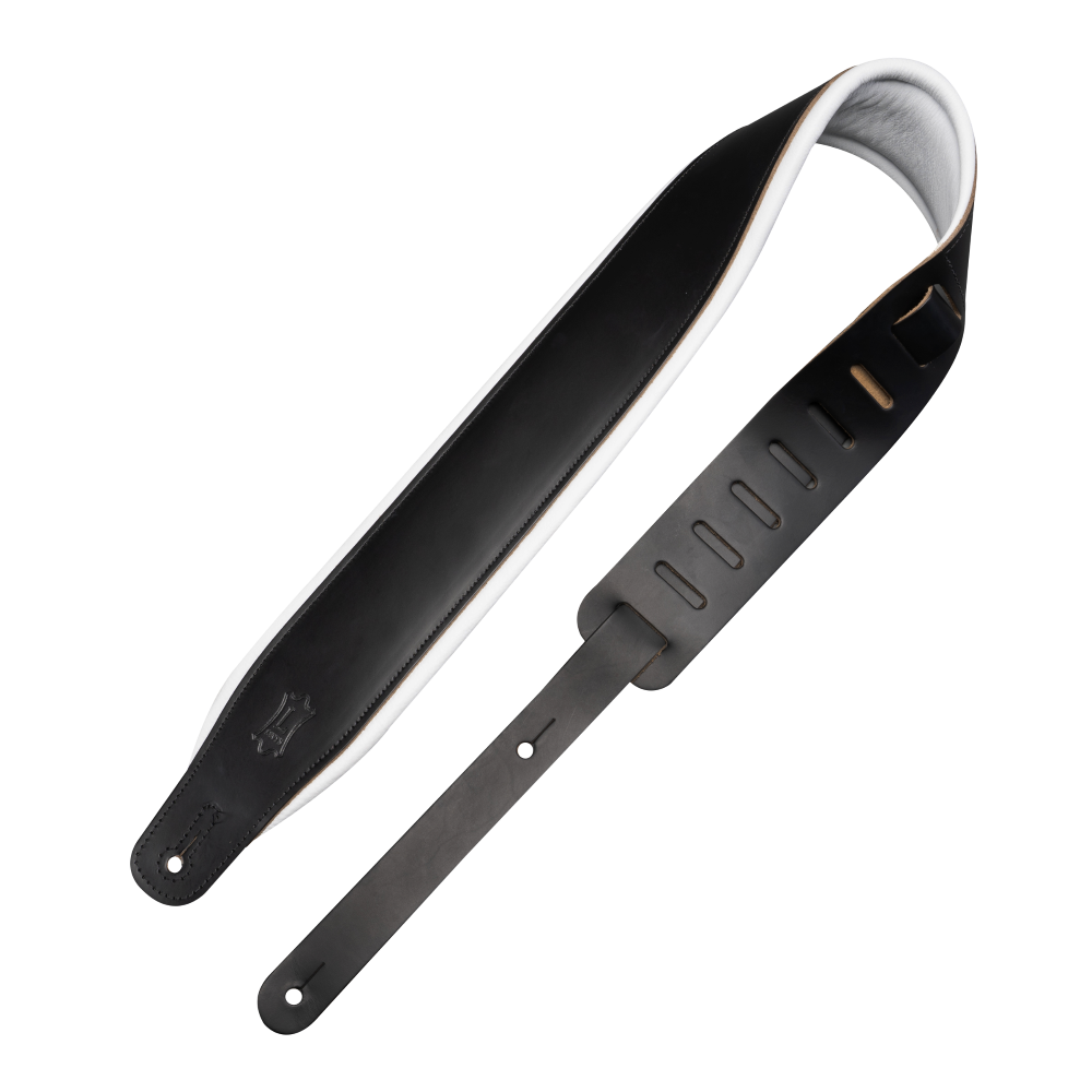 [M26PD-BLK_WHT] Levy's M26PD-BLK_WHT 3" Wide Top Strap