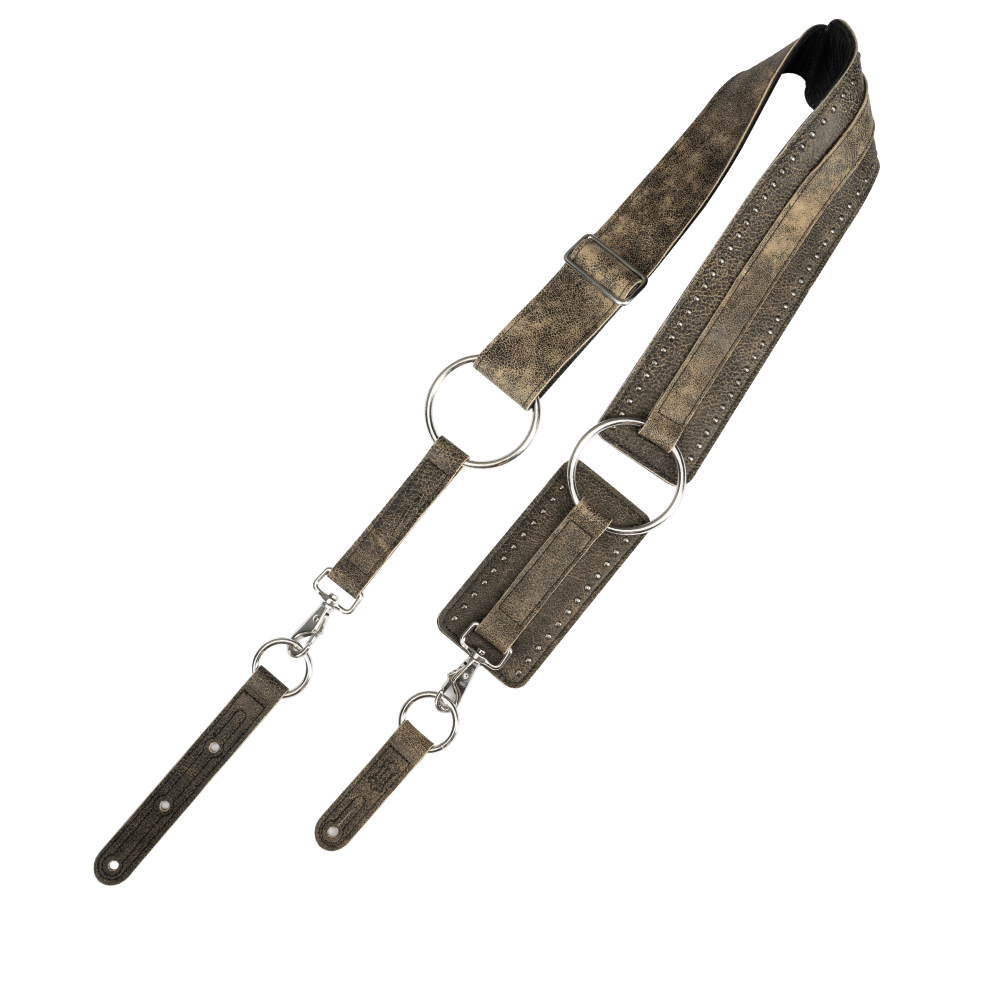 [MDST15BC-BLK] Levy's MDST15BC-BLK Baldric Leather Strap, Black