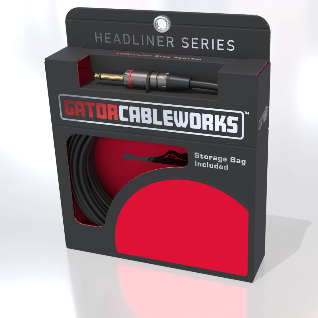 [GCWH-SPK-06] Gator Headliner Series Speaker Cable, 6', 1/4" to 1/4"