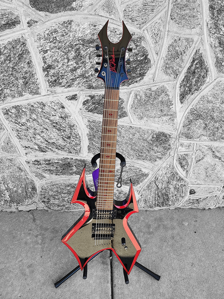 BC Rich MK3-WB7-BKDV Warbeast 7-String 2010s - Black with Red Bevels