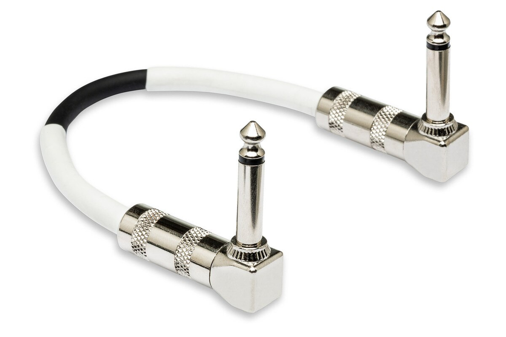 [CPE-112] Hosa CPE-112 Guitar Patch Cable, Dual Right-Angle, 12 Inch