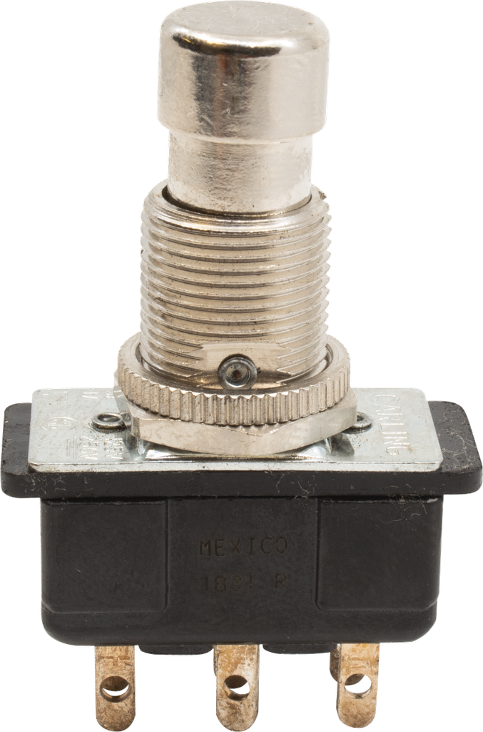 [P-H550] Carling DPDT Footswitch, Latching, Bottom Solder Lugs