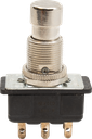 Carling DPDT Footswitch, Latching, Bottom Solder Lugs