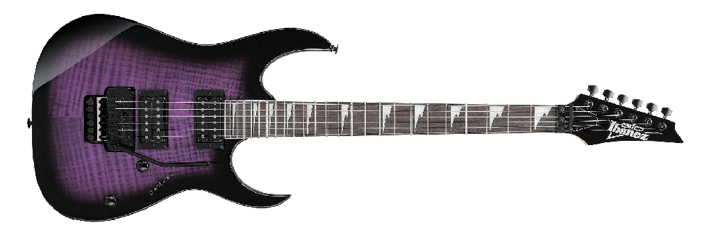 Ibanez Gio GRG320FA RG Style Electric Guitar, Transparent Violet Sunburst