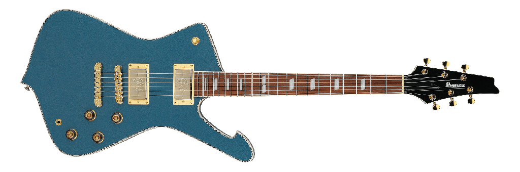 Ibanez Iceman IC420 Electric Guitar, Antique Blue Metallic